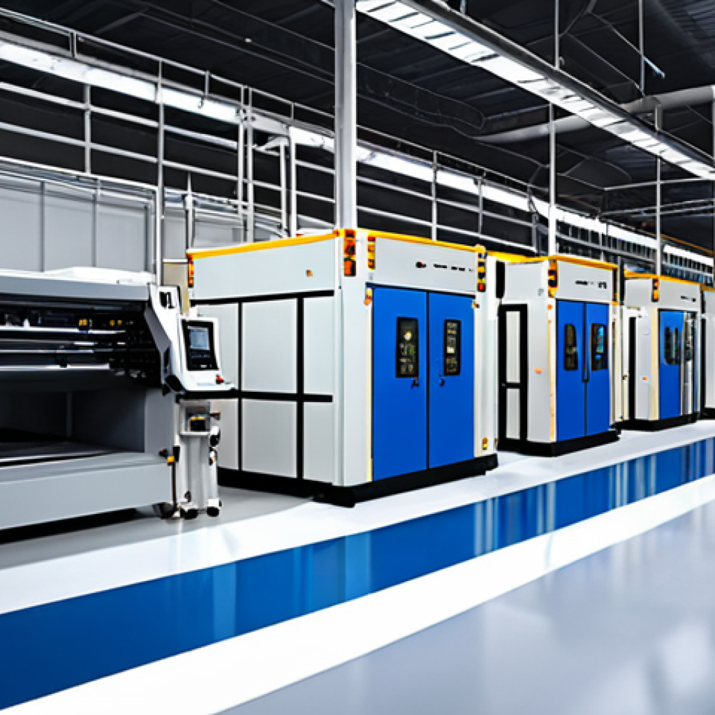 ** Automated factory control system, focusing on speed and efficiency.

**