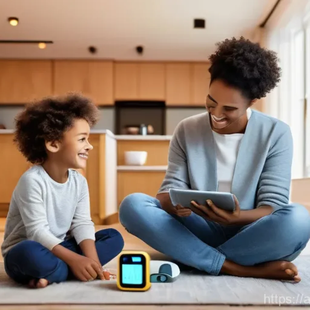 전자기술사와 관련된 전자공학 분야 소개 - **Prompt 1: Smart Home Oasis**
    A visually rich and warm scene inside a modern, elegantly designe...