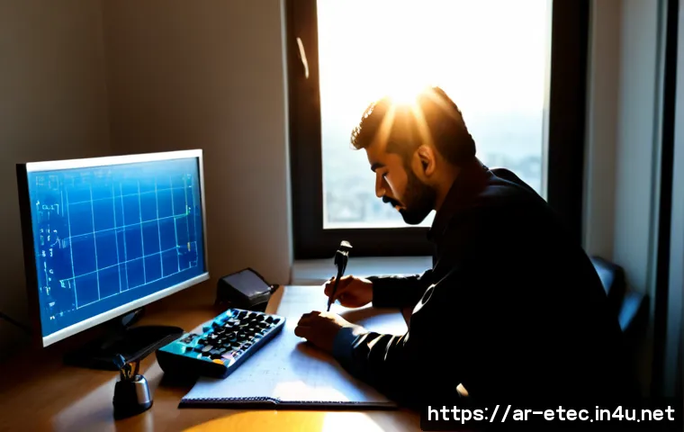 Home 17 전자기술사 취득 과정 상세 가이드 - Photorealistic scene of a Middle Eastern electrical engineer in modest professional attire studying ...
